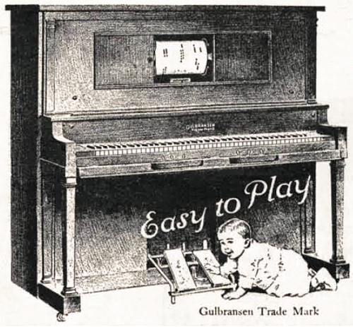gulbransen player piano advertisement
