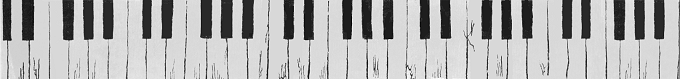 piano keys from honky-tonk piano back cover